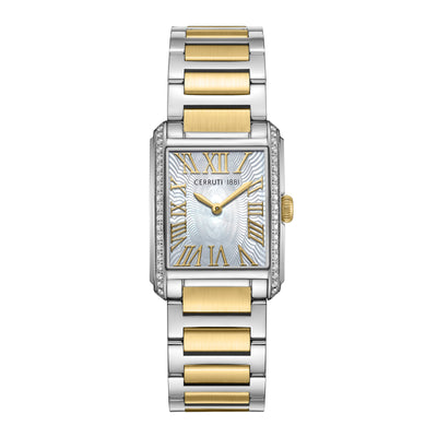 Cerruti 1881 Rendena Stainless Steel Bracelet Analog Watch for Women, 24.5mm