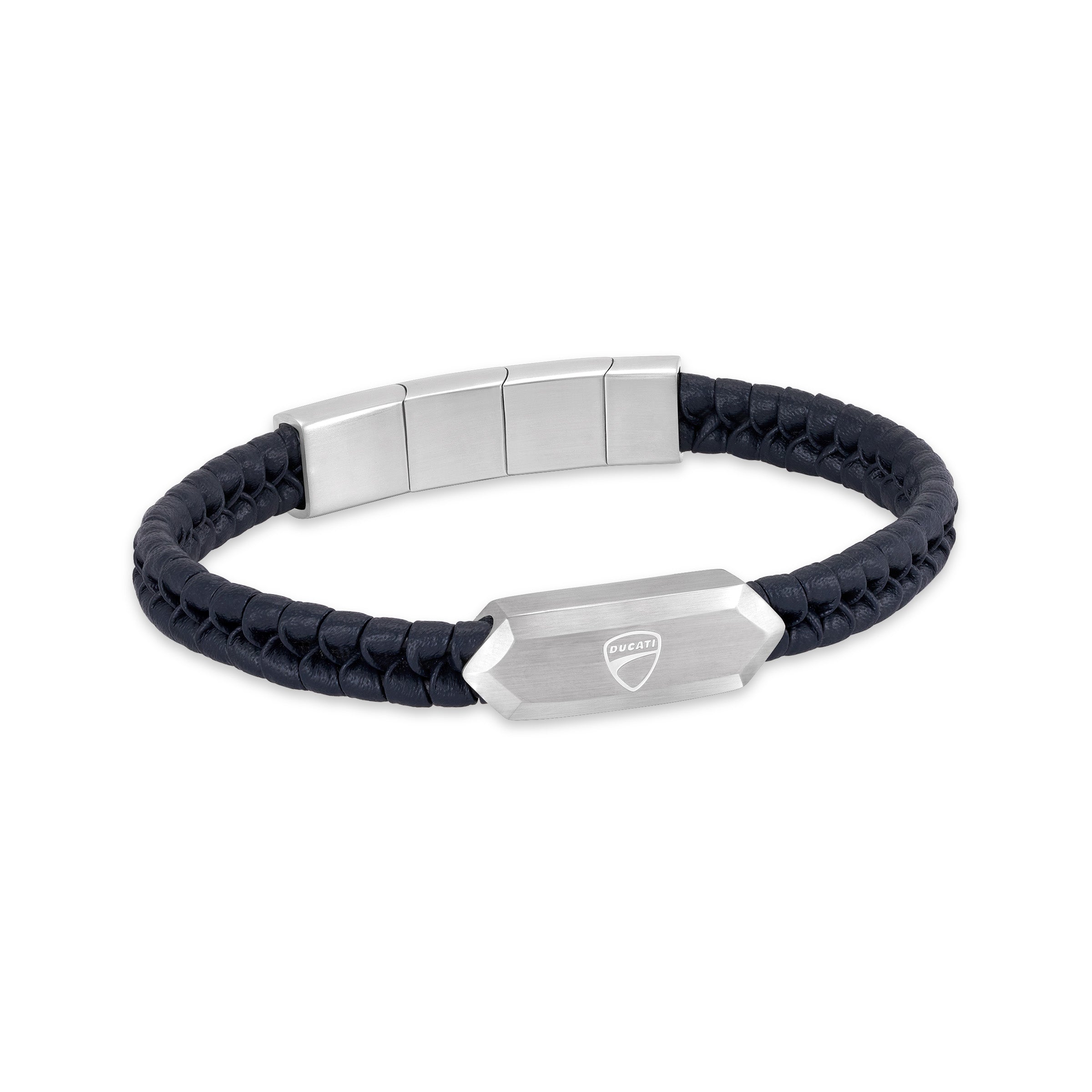 Ducati Leggenda Braided Leather Bracelet for Men