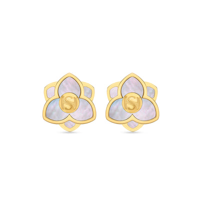 Burj Women's Gold Plated Stud Earrings