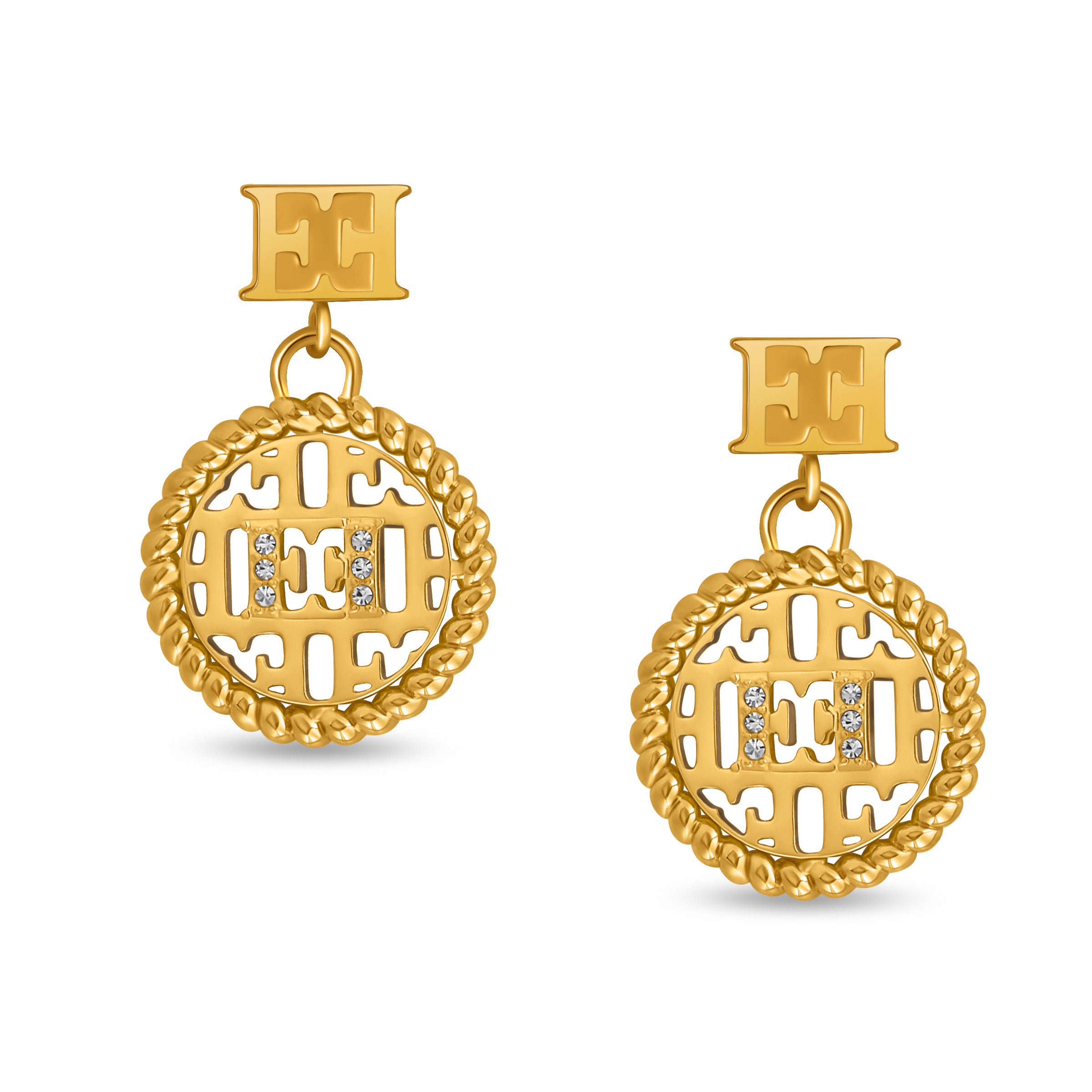 Linda Gold Plated Drop Earrings for Women
