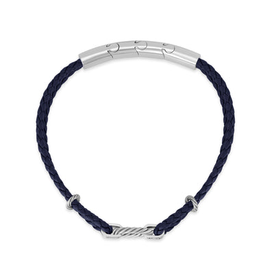 William Braided Leather Bracelet for Men