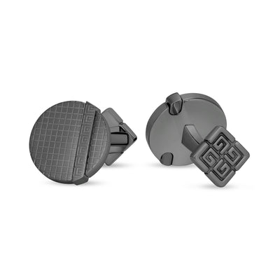Alex.2 Stainless Steel Round Cufflinks for Men