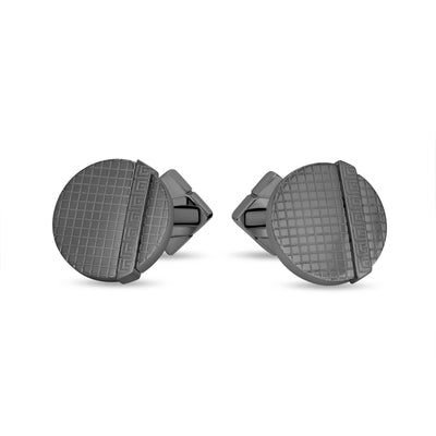 Alex.2 Stainless Steel Round Cufflinks for Men