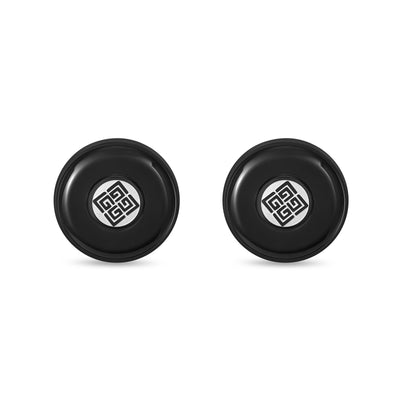 Boris Stainless Steel Round Cufflinks for Men