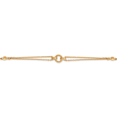 Eleonore Yellow Gold Plated Stainless Steel Chain Bracelet for Women
