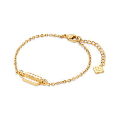 Nina Yellow Gold Plated Stainless Steel Chain Bracelet for Women