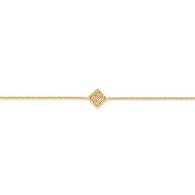 Cecile Yellow Gold Plated Stainless Steel Chain Bracelet for Women