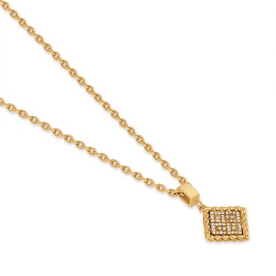 Guy Laroche Cecile Gold Plated Stainless Steel Pendant Necklace for Women