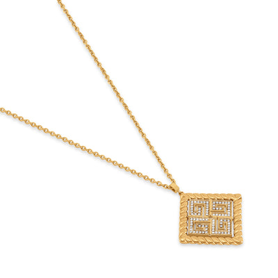 Guy Laroche Cecile Gold Plated Stainless Steel Pendant Necklace for Women