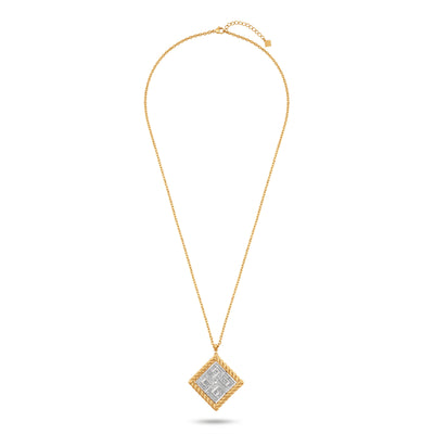 Guy Laroche Cecile Gold Plated Stainless Steel Pendant Necklace for Women