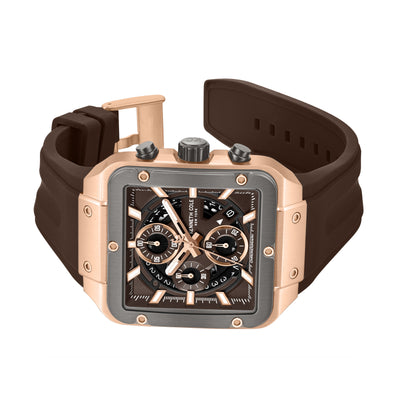 Kenneth Cole New York Arlington Silicone Strap Chronograph Watch for Men, 39.5mm
