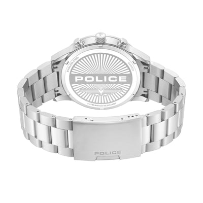 Police Levuka Stainless Steel Bracelet Chronograph Watch for Men, 43.5mm