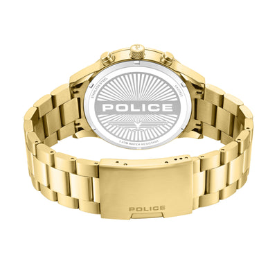 Police Levuka Stainless Steel Bracelet Chronograph Watch for Men, 43.5mm