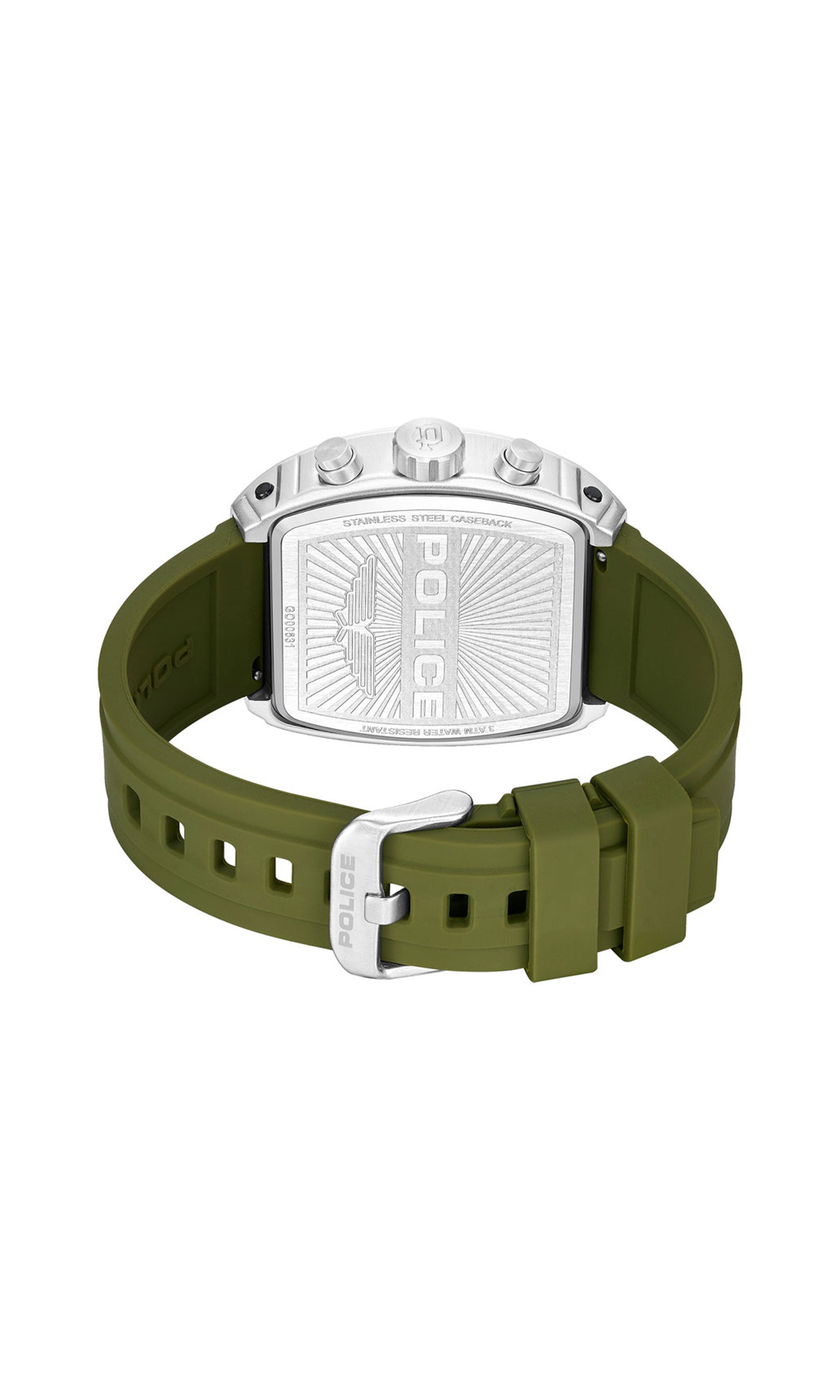 Police Coswig Silicone Strap Chronograph Watch 46mm