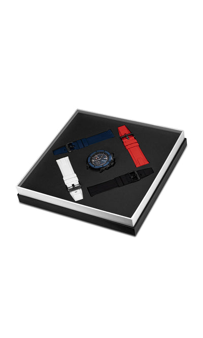 Police Clout Orb Silicone Strap Chronograph Watch 50.4mm