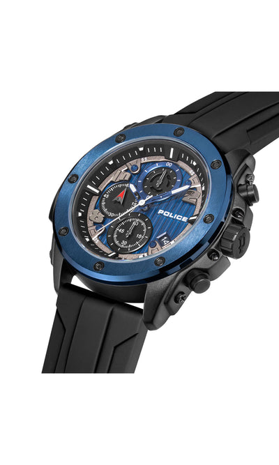 Police Clout Orb Silicone Strap Chronograph Watch 50.4mm