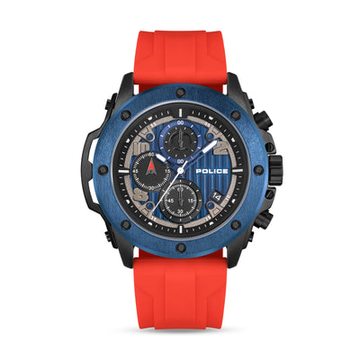 Police Clout Orb Silicone Strap Chronograph Watch 50.4mm