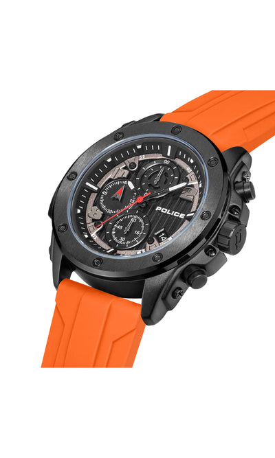 Police Clout Orb Silicone Strap Chronograph Watch 50.4mm