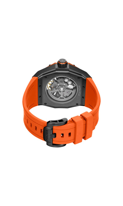 Police Dayton Silicone Strap Automatic Watch 45mm