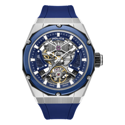 Police Dayton Silicone Strap Automatic Watch 45mm