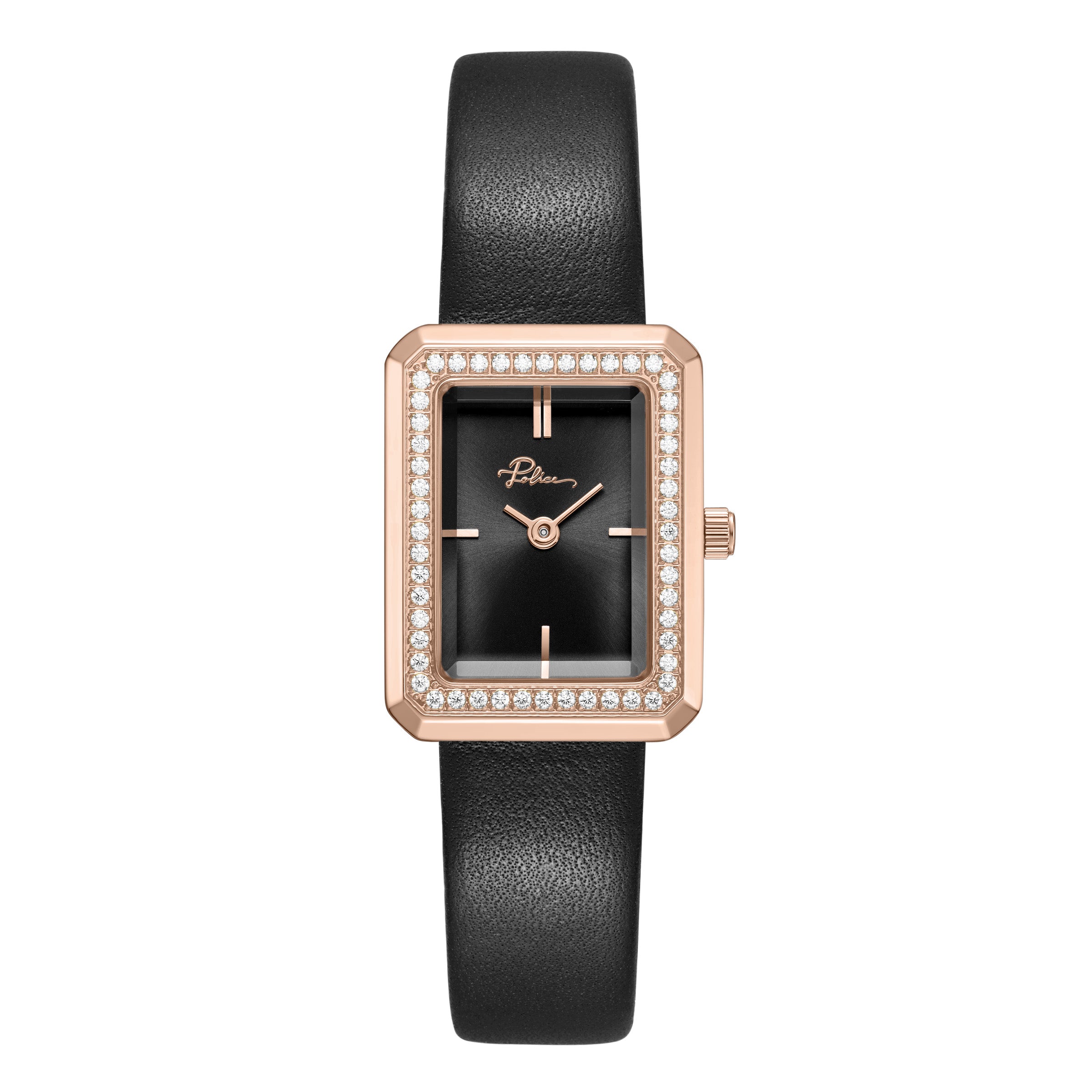 Police Uloya Genuine Leather Strap Analog Watch for Women, 21.7mm