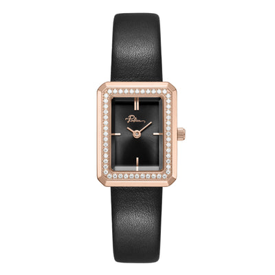 Police Uloya Genuine Leather Strap Analog Watch for Women, 21.7mm