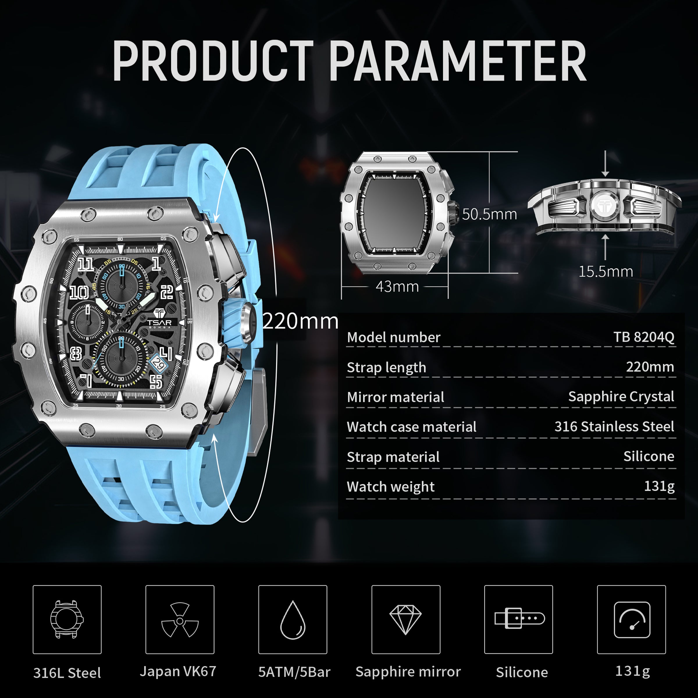 Elemental Series Men's Chronograph Watch