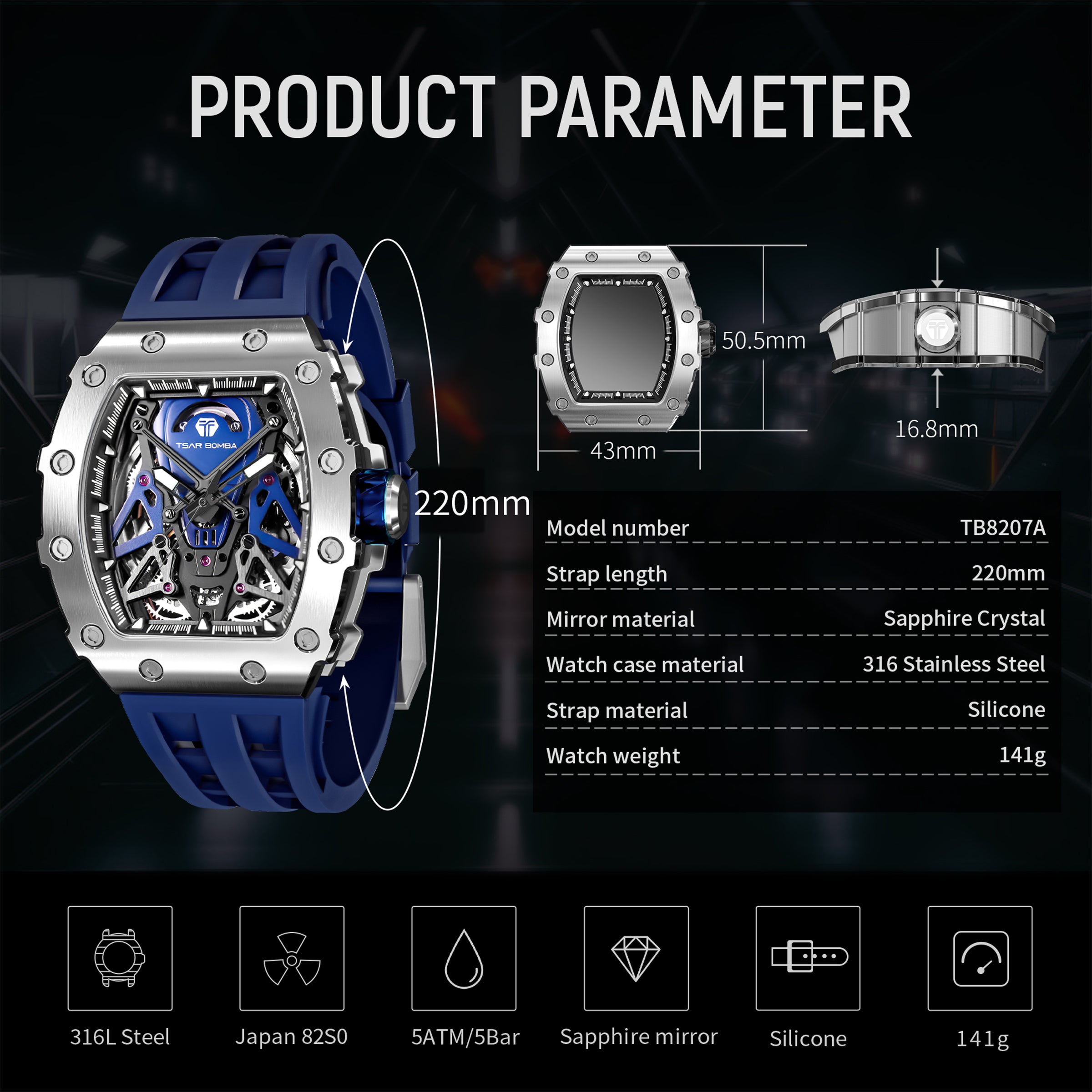 Elemental Series Men's Automatic Watch