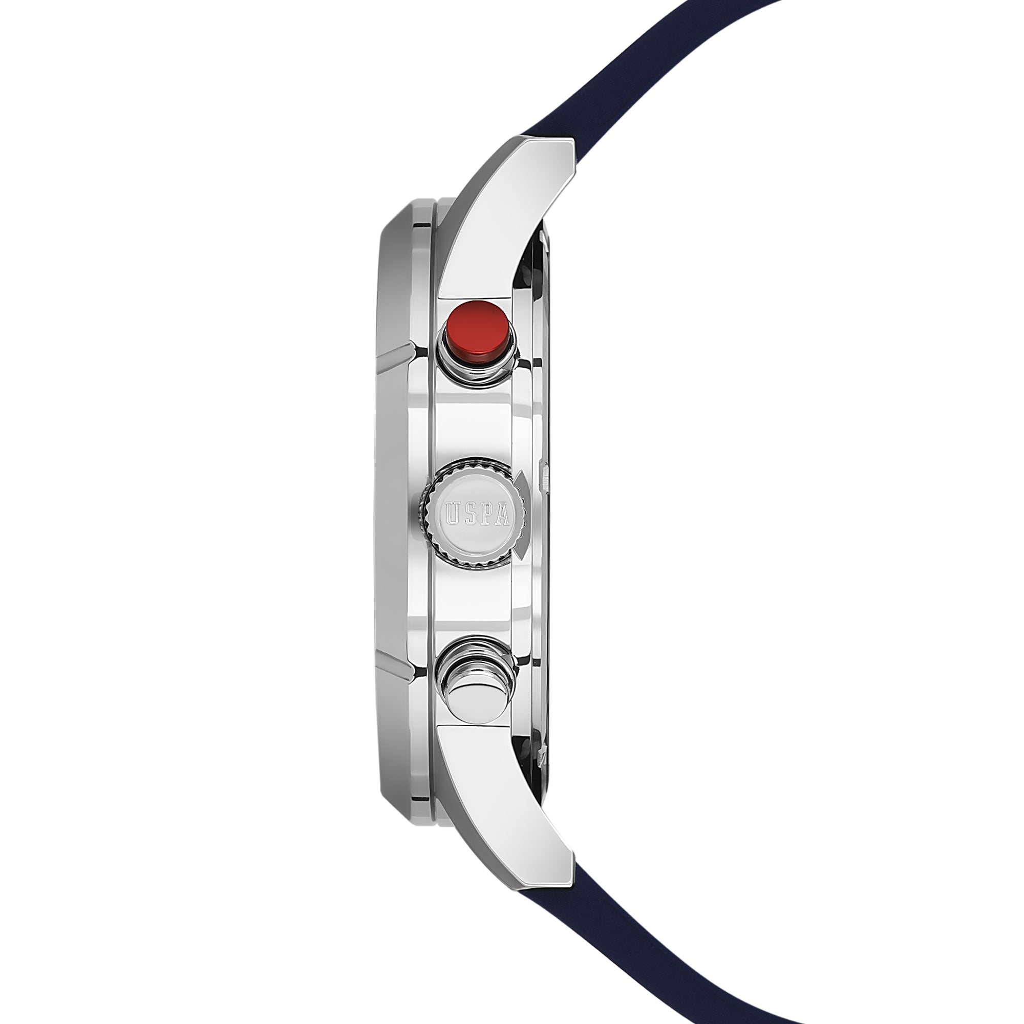 U.S. Polo Assn. Crossing Stainless Steel Bracelet Multifunction Watch for Men, 46mm