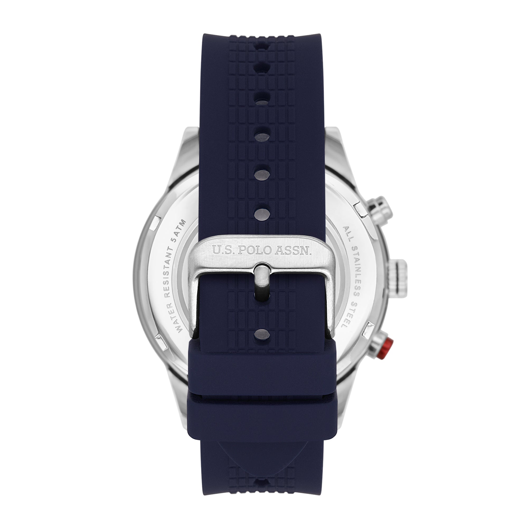 U.S. Polo Assn. Crossing Stainless Steel Bracelet Multifunction Watch for Men, 46mm