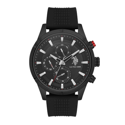 U.S. Polo Assn. Crossing Stainless Steel Bracelet Multifunction Watch for Men, 46mm