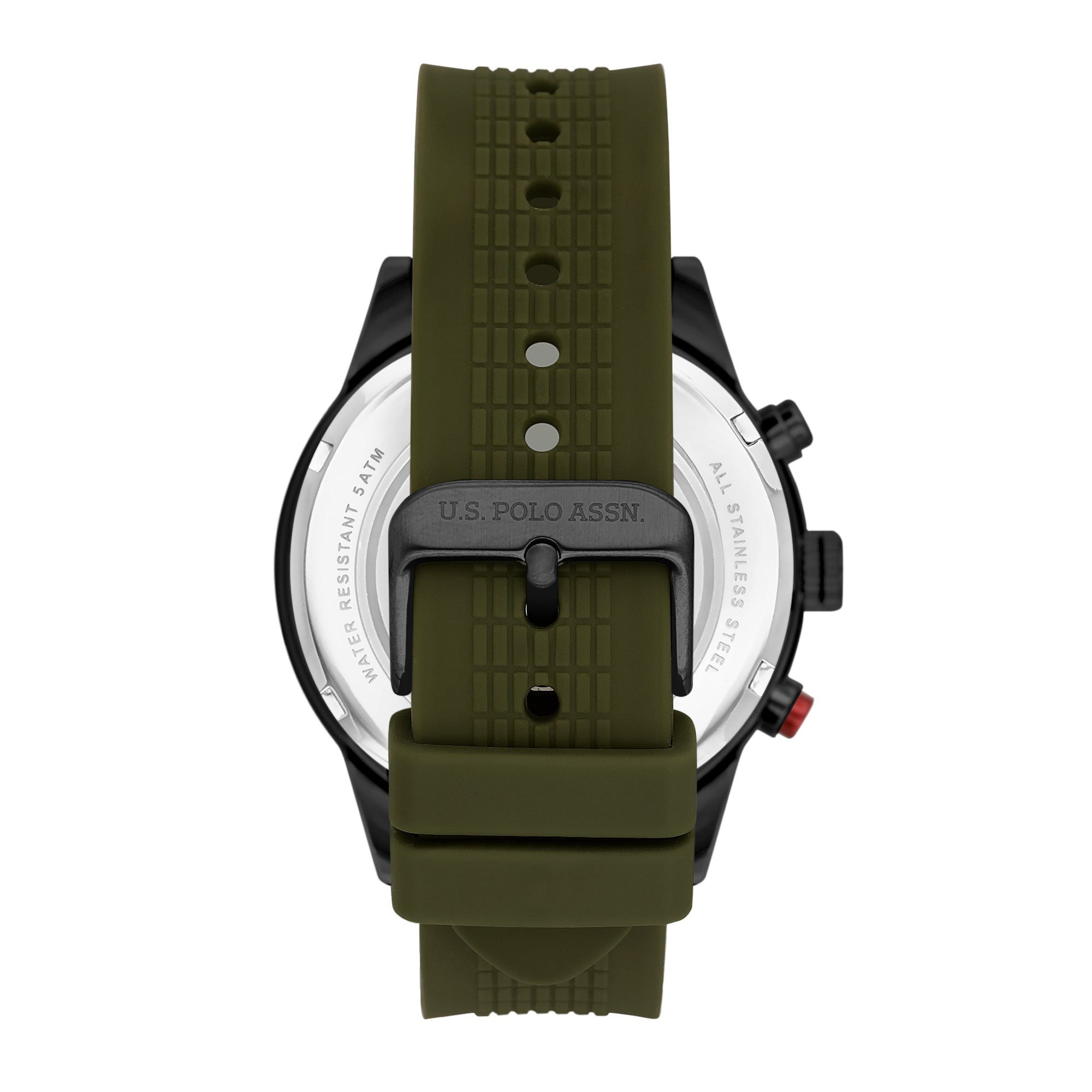 U.S. Polo Assn. Crossing Stainless Steel Bracelet Multifunction Watch for Men, 46mm