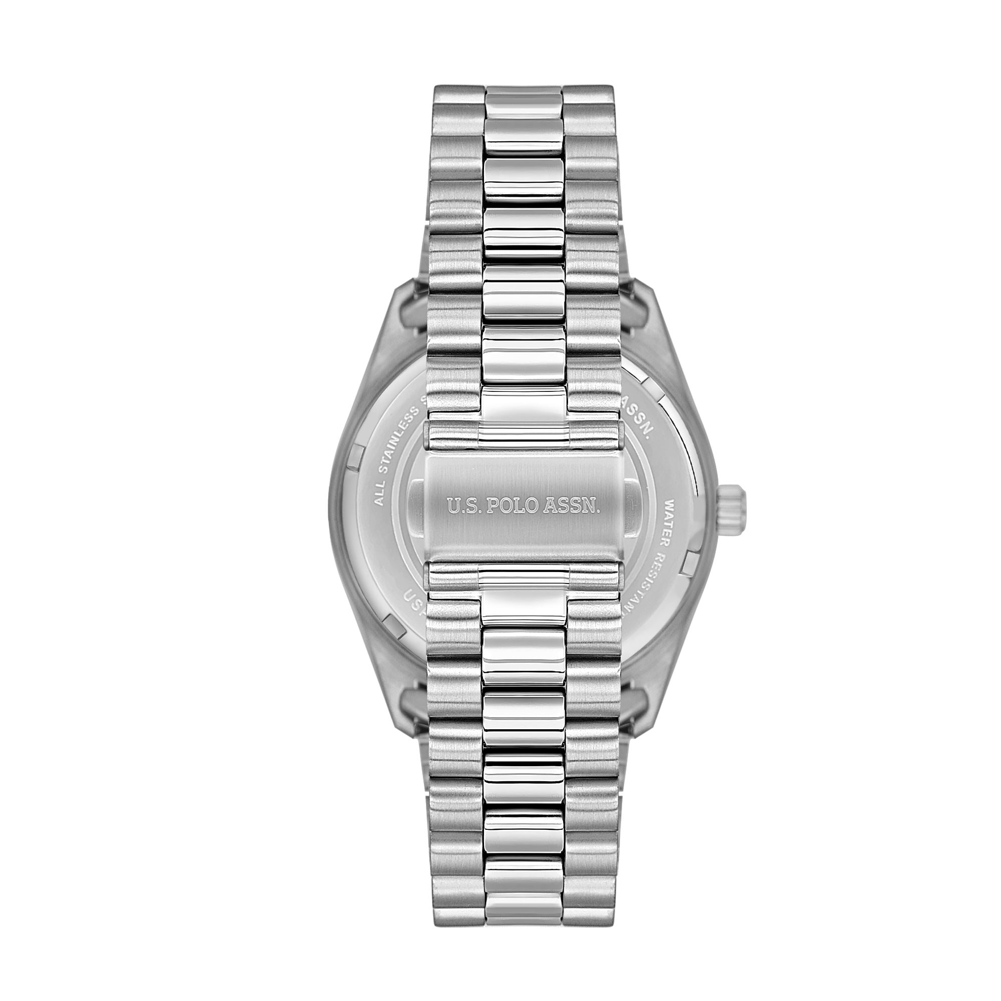 U.S. Polo Assn. Novelties Stainless Steel Bracelet Analog Watch for Men, 42mm