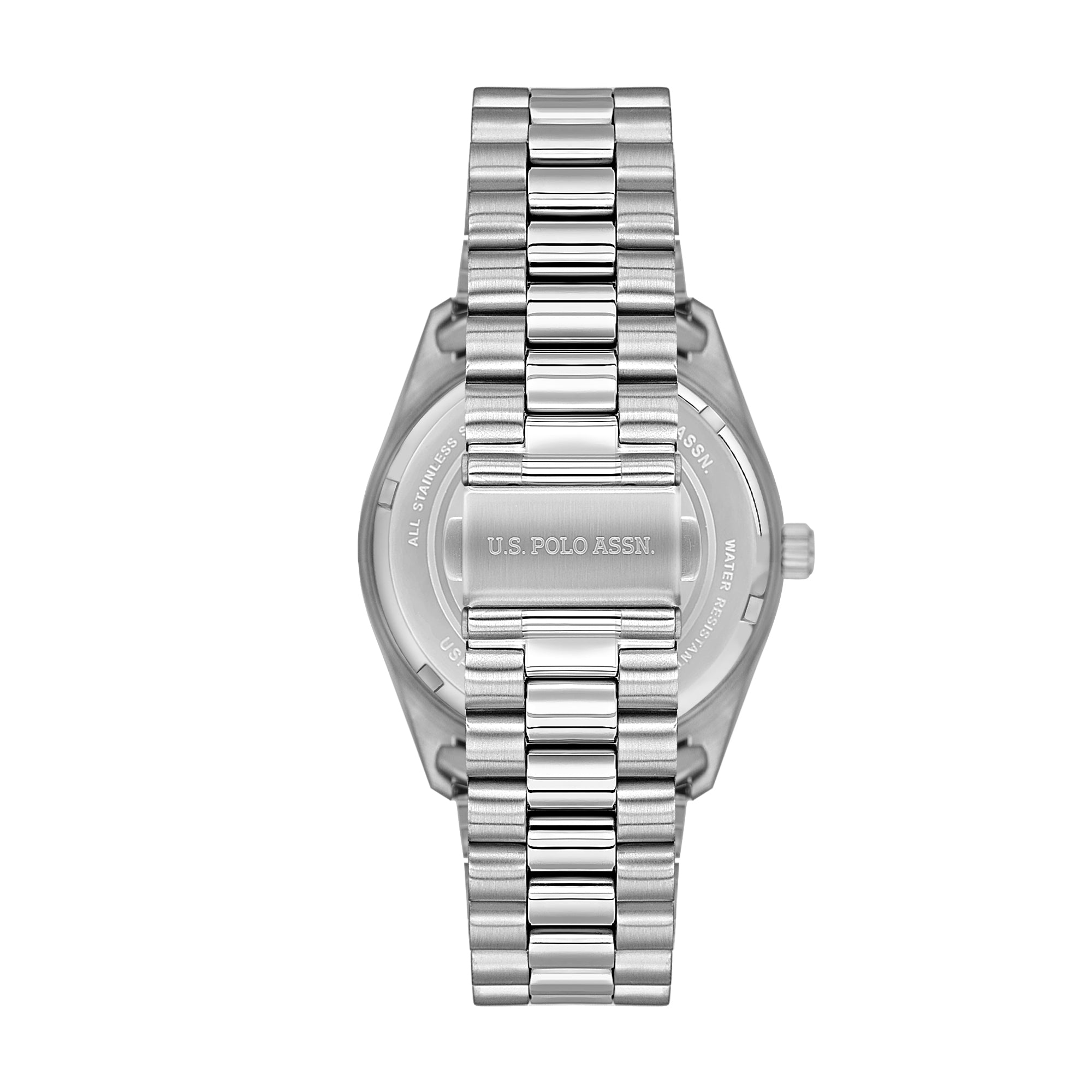 U.S. Polo Assn. Novelties Stainless Steel Bracelet Analog Watch for Men, 42mm