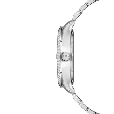 U.S. Polo Assn. Novelties Stainless Steel Bracelet Analog Watch for Men, 42mm
