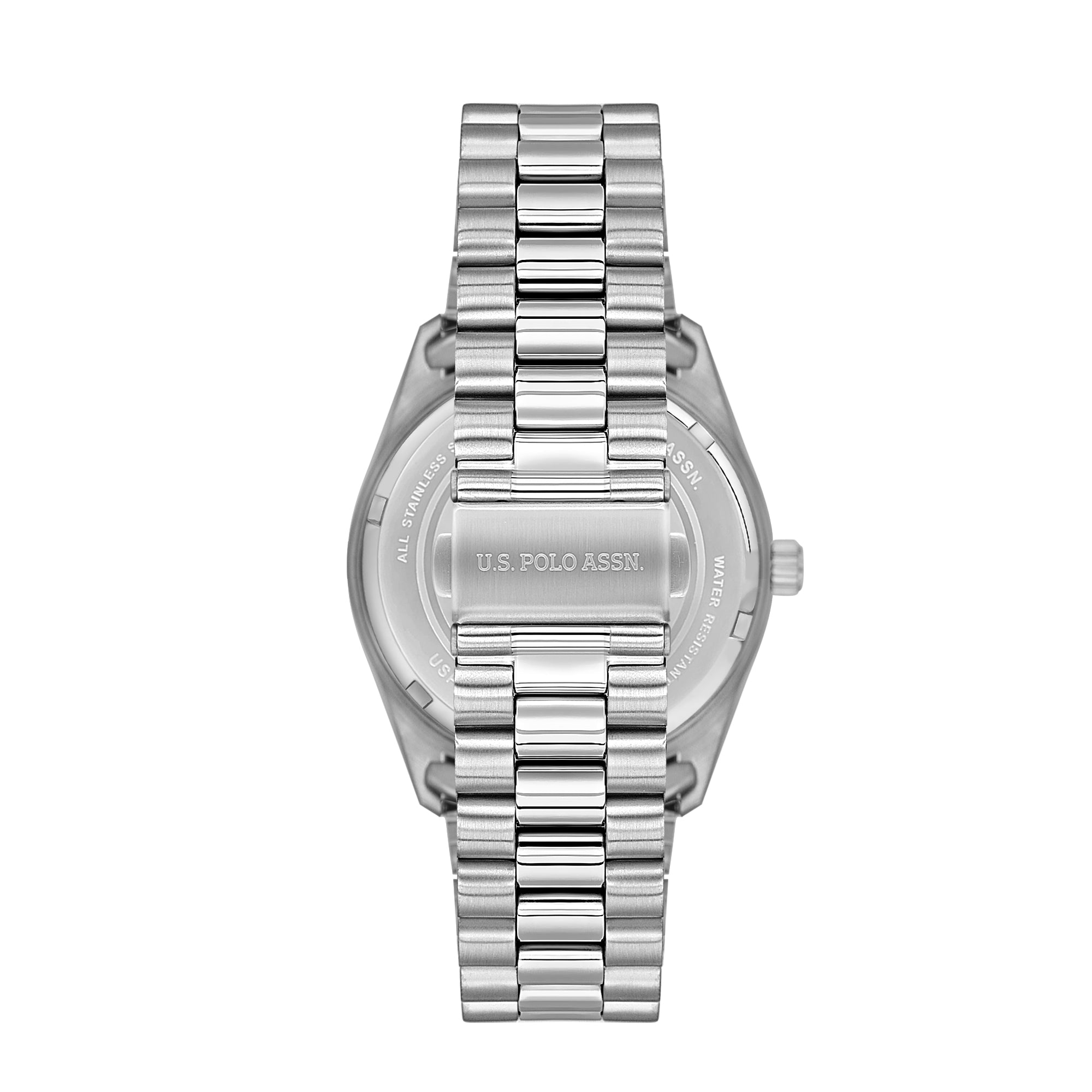 U.S. Polo Assn. Novelties Stainless Steel Bracelet Analog Watch for Men, 42mm