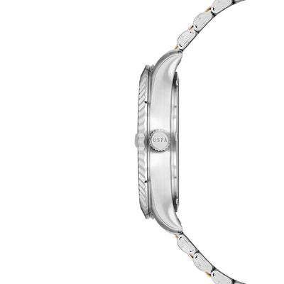 U.S. Polo Assn. Novelties Stainless Steel Bracelet Analog Watch for Men, 42mm