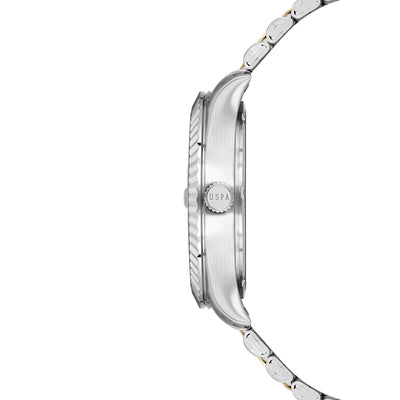 U.S. Polo Assn. Novelties Stainless Steel Bracelet Analog Watch for Men, 42mm