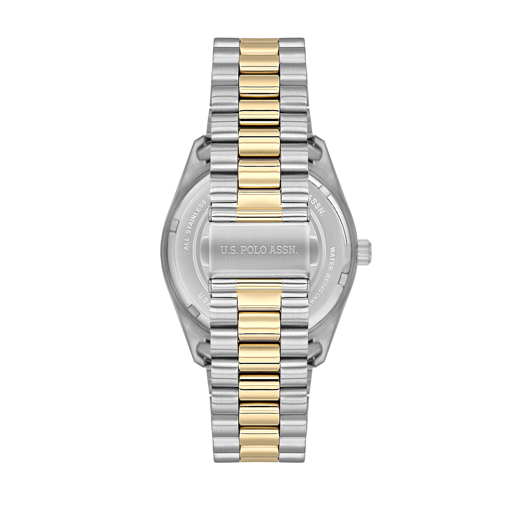 U.S. Polo Assn. Novelties Stainless Steel Bracelet Analog Watch for Men, 42mm