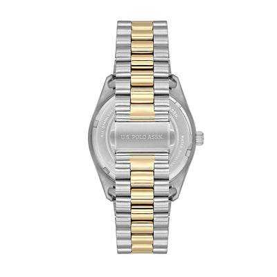 U.S. Polo Assn. Novelties Stainless Steel Bracelet Analog Watch for Men, 42mm
