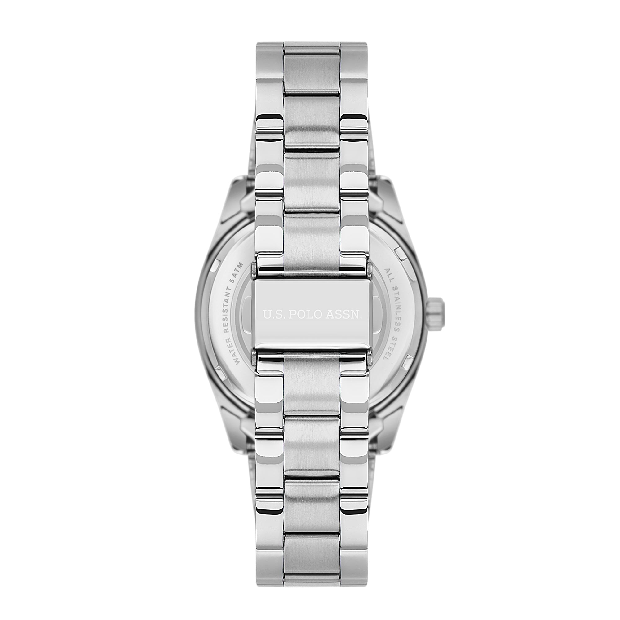 U.S. Polo Assn. Novelties Stainless Steel Bracelet Analog Watch for Men, 40mm