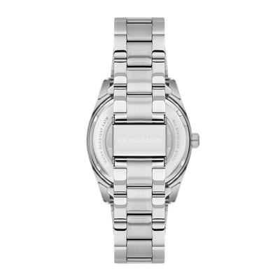U.S. Polo Assn. Novelties Stainless Steel Bracelet Analog Watch for Men, 40mm