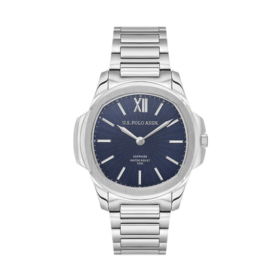 U.S. Polo Assn. Novelties Stainless Steel Bracelet Analog Watch for Men, 42mm