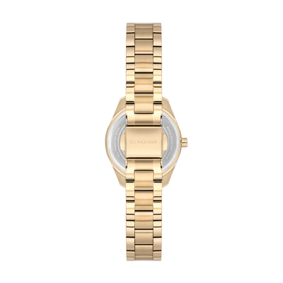 U.S. Polo Assn. Novelties Stainless Steel Bracelet Analog Watch for Women, 28mm