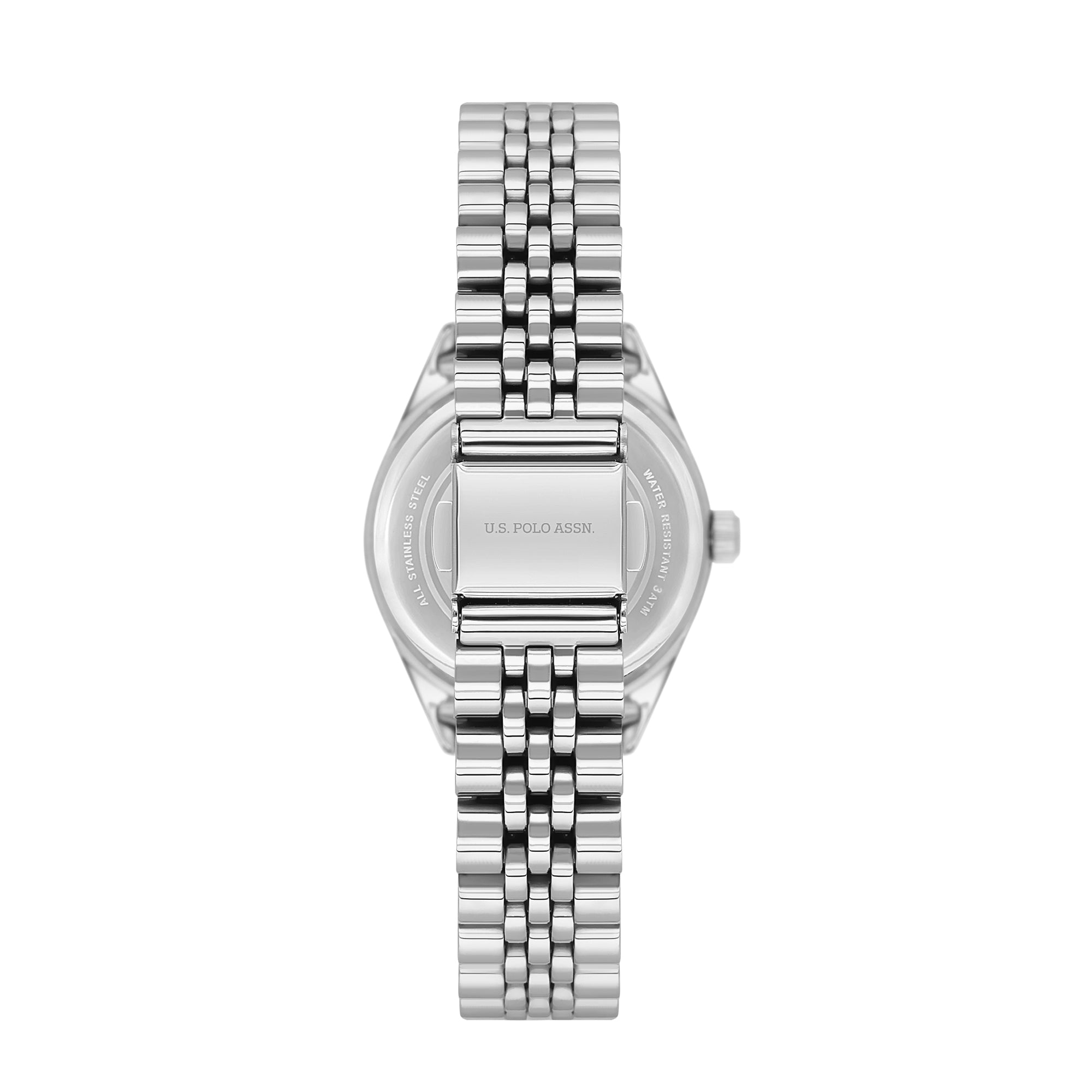 U.S. Polo Assn. Stile Stainless Steel Bracelet Analog Watch for Women, 30mm