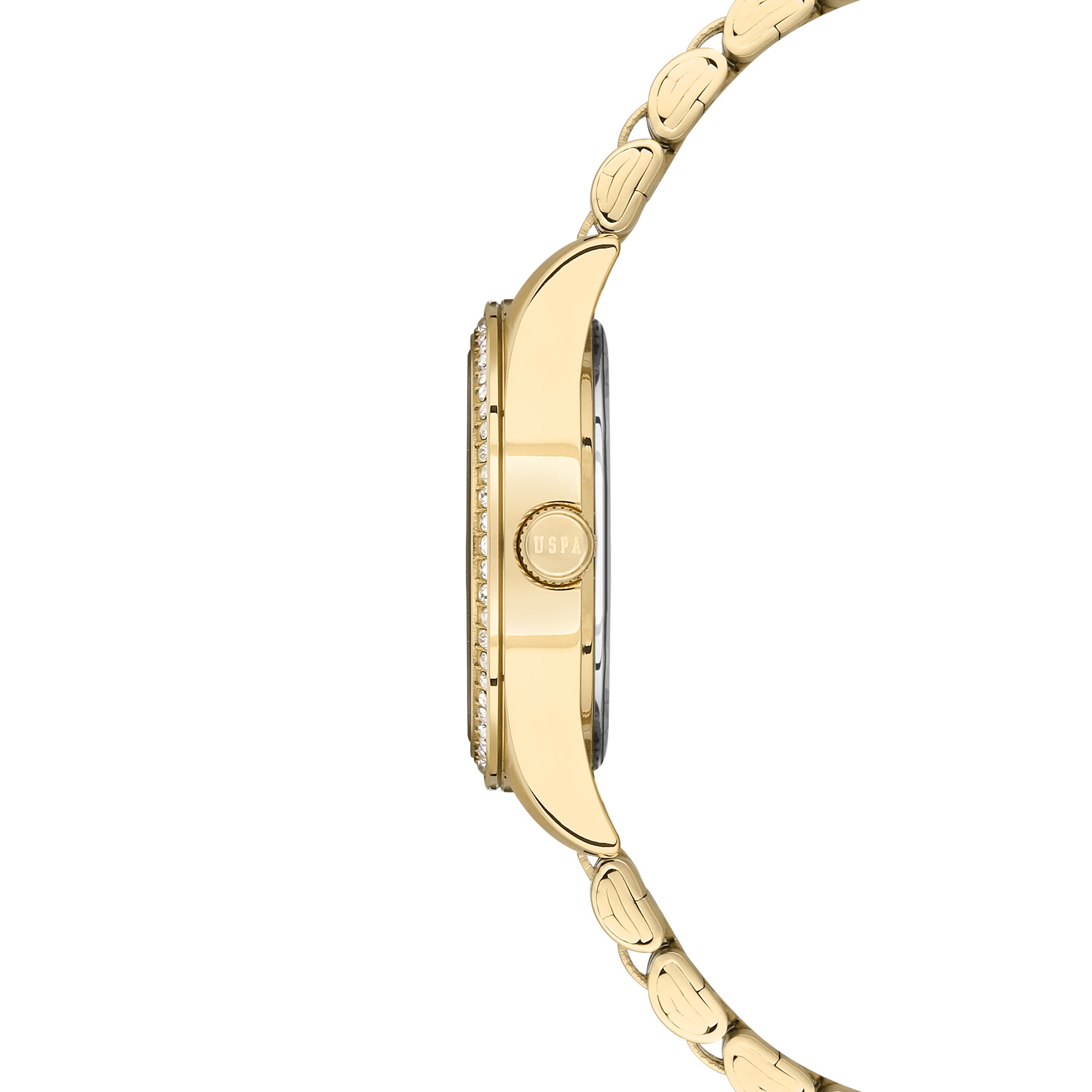 U.S. Polo Assn. Stile Stainless Steel Bracelet Analog Watch for Women, 30mm