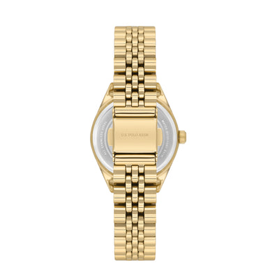 U.S. Polo Assn. Stile Stainless Steel Bracelet Analog Watch for Women, 30mm