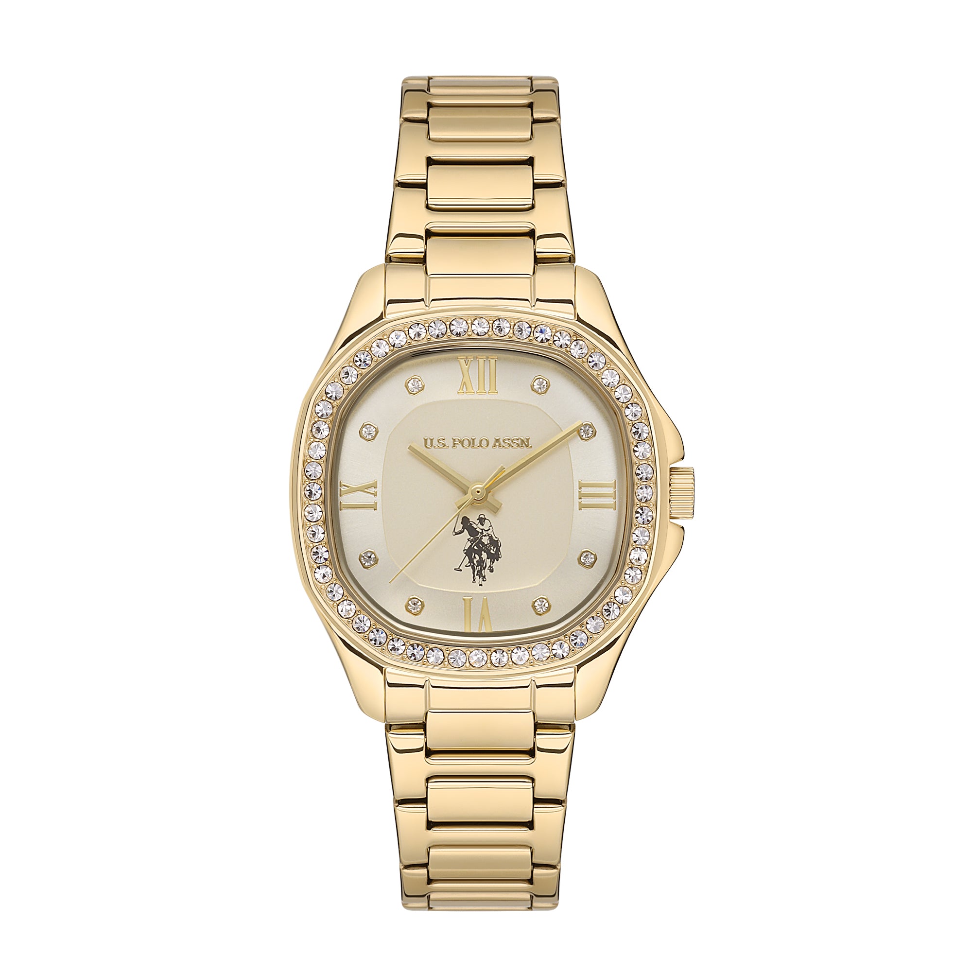 U.S. Polo Assn. Stile Stainless Steel Bracelet Analog Watch for Women, 32mm