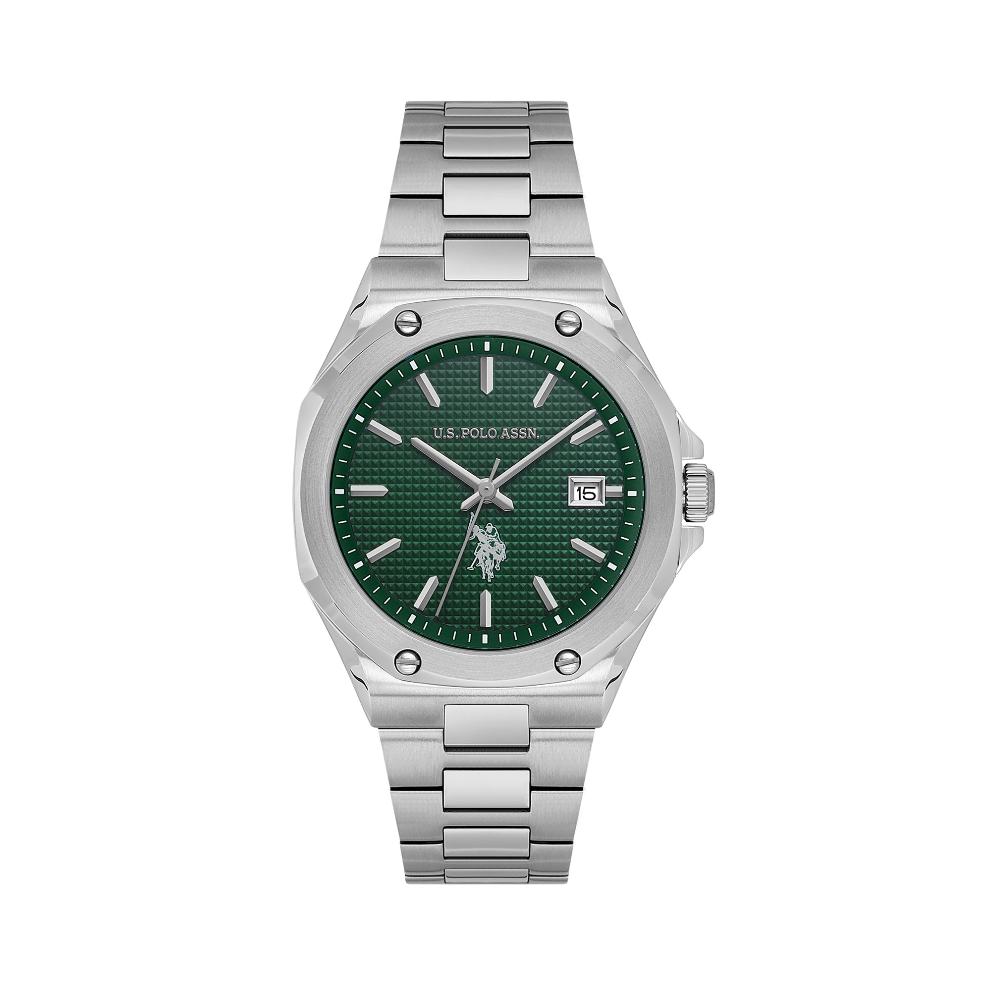 U.S. Polo Assn. Novelties Stainless Steel Bracelet Analog Watch for Women, 36mm