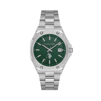 U.S. Polo Assn. Novelties Stainless Steel Bracelet Analog Watch for Women, 36mm